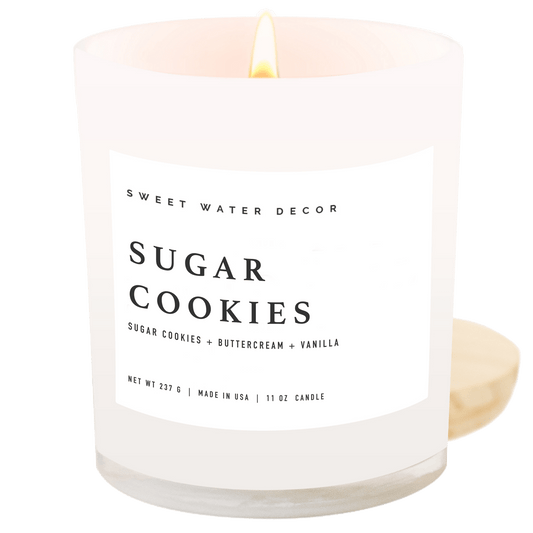 Bougie de soja Sugar Cookies - Pot blanc - 11 oz