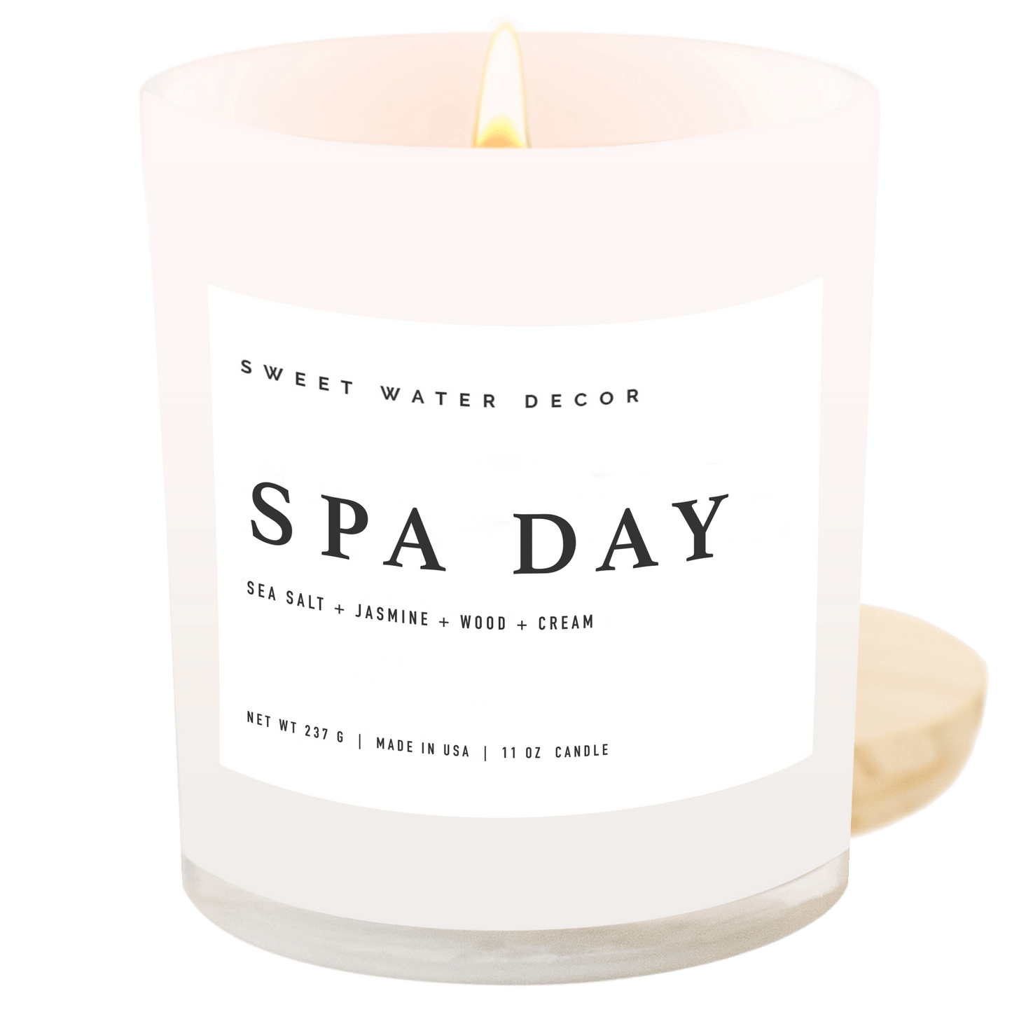 Bougie de soja Spa Day - Pot blanc - 11 oz