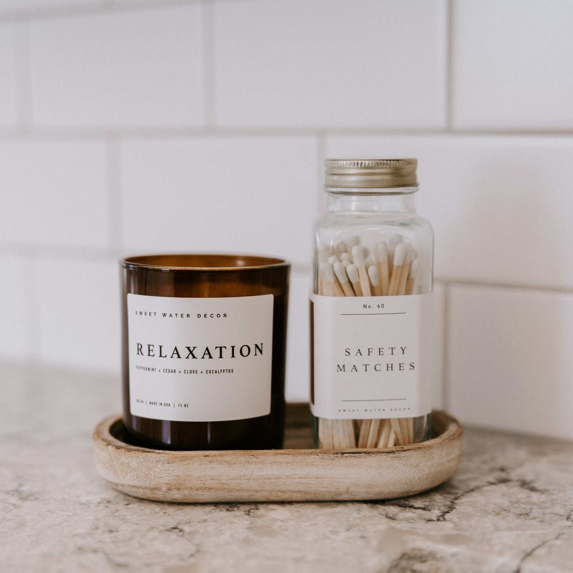 White Tip Safety Matches - 60 Count 3.75’’ - Sweet Water Decor