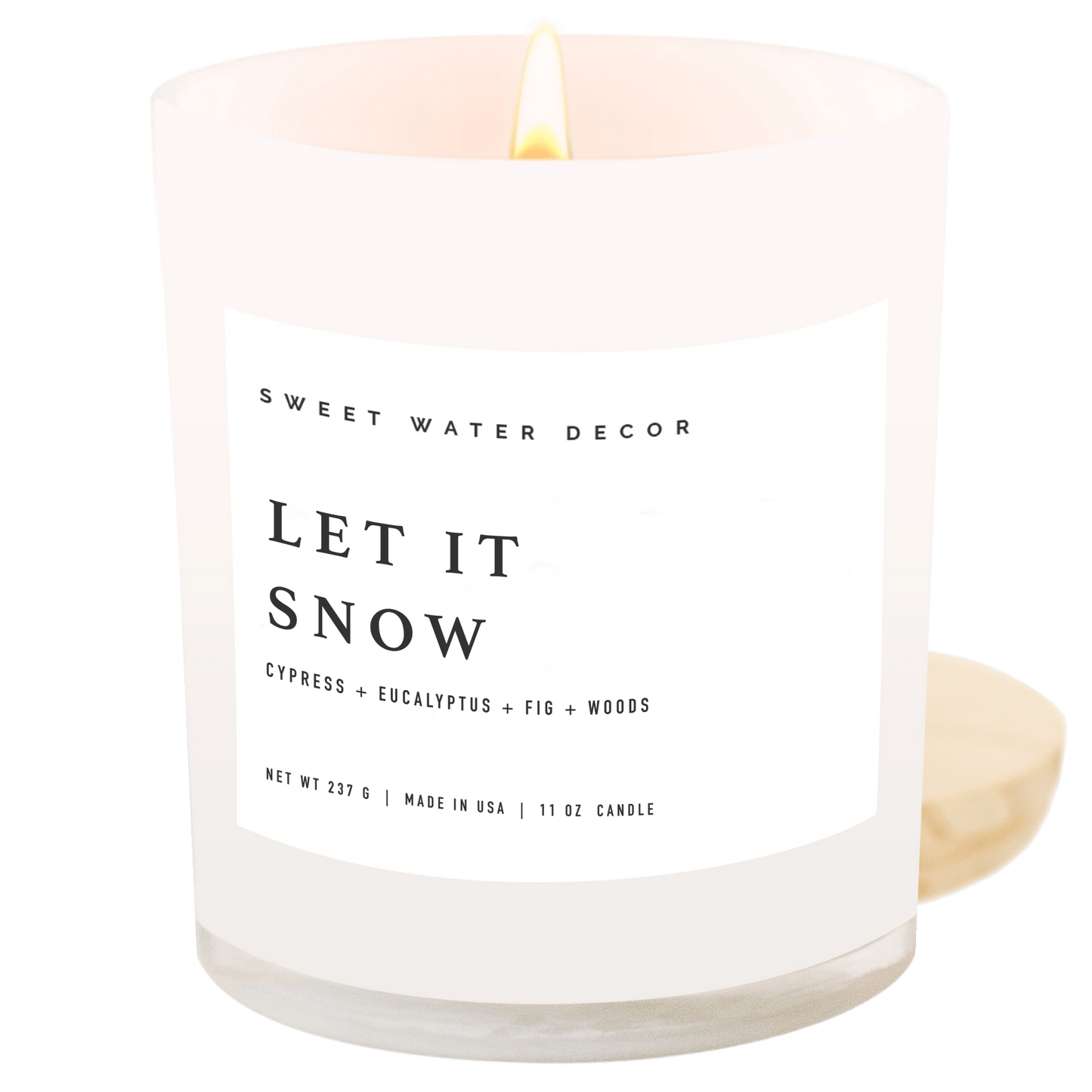 Bougie de soja Let It Snow - Pot blanc - 11 oz