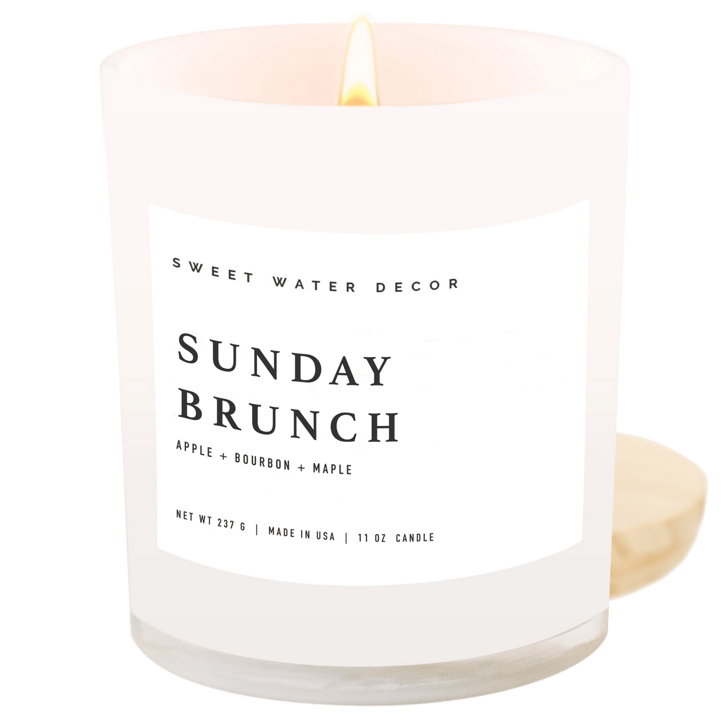 Bougie de soja Sunday Brunch - Pot blanc - 11 oz 