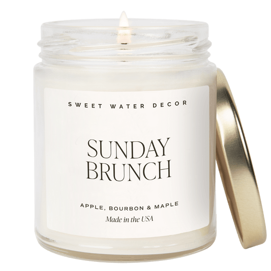 Bougie de soja Sunday Brunch - Pot transparent - 9 oz 