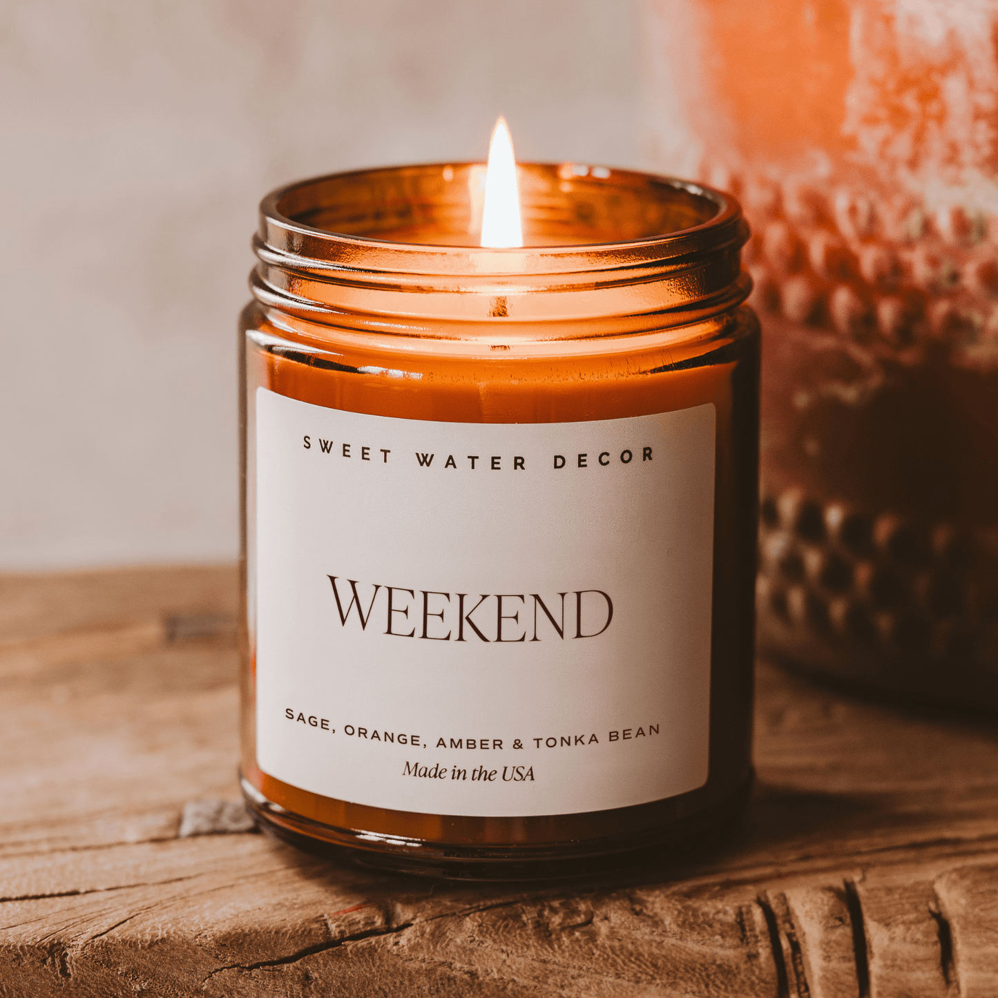 Weekend Soy Candle - Amber Jar - 9 oz