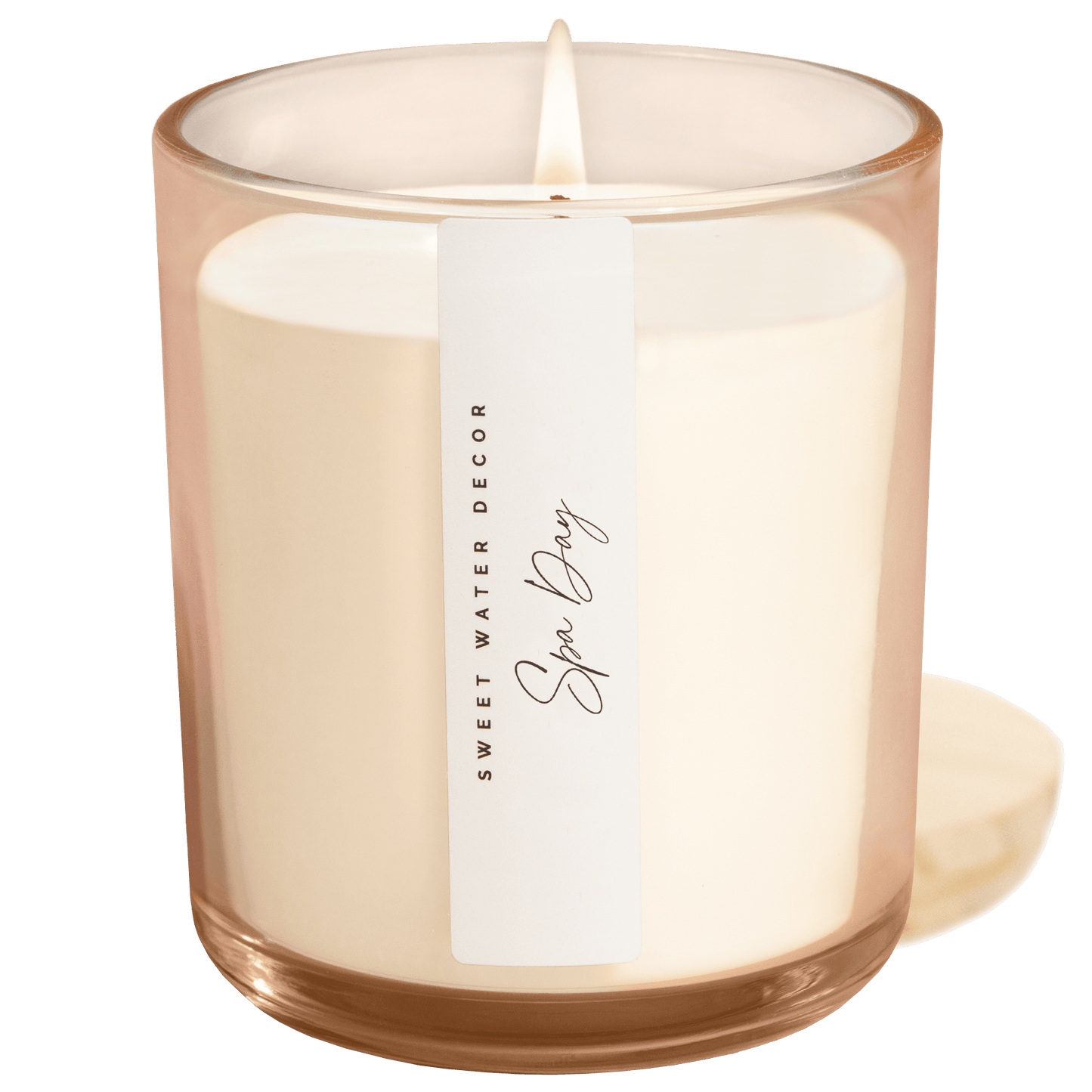 Spa Day Soy Candle - Tinted Glass Jar - 12 oz