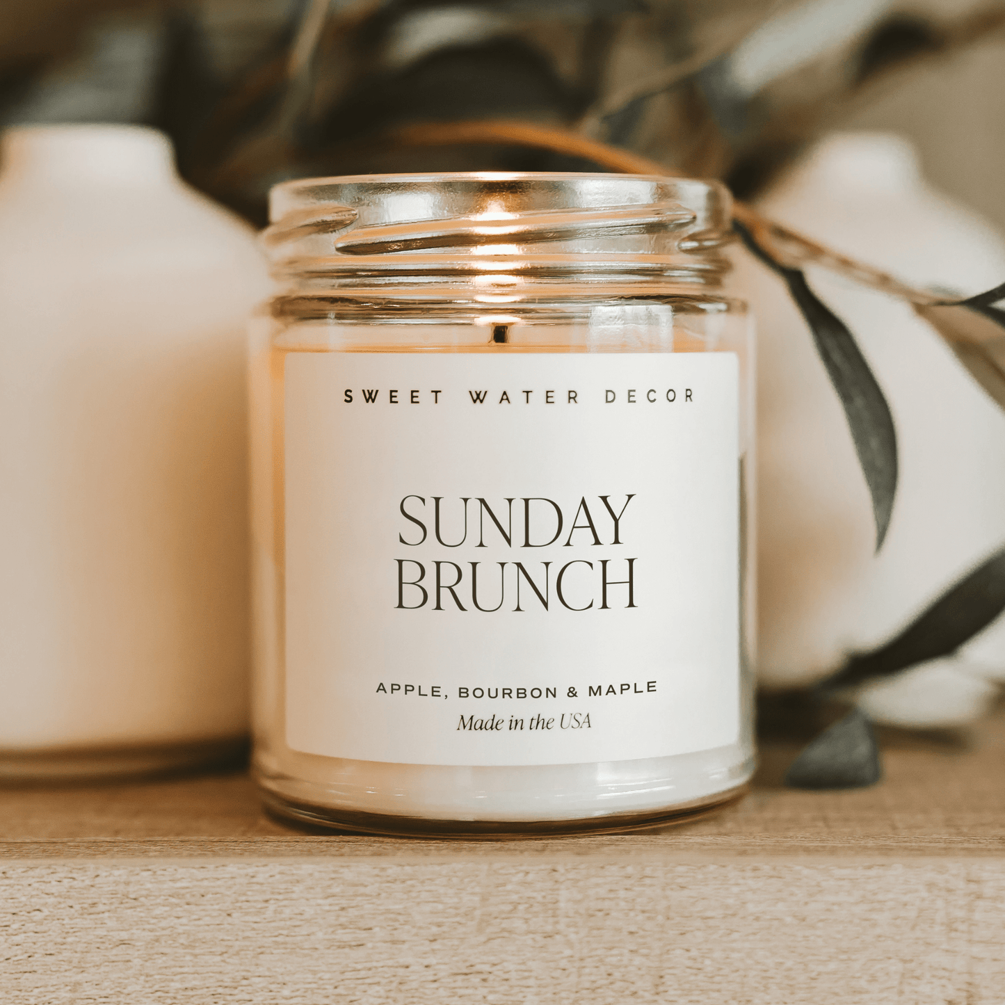 Sunday Brunch Soy Candle - Clear Jar - 9 oz