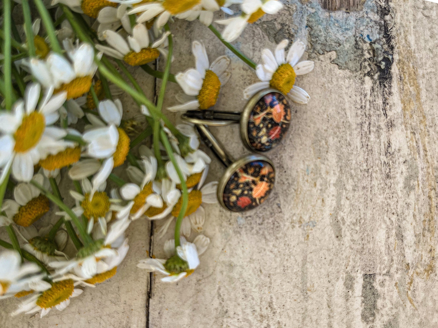 Hermosos aretes vintage de otoño