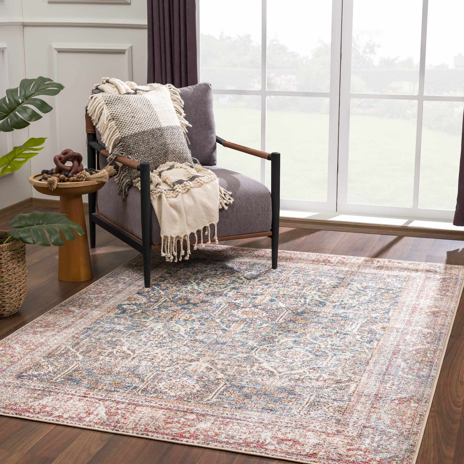 Avel Washable Area Rug - 5’3’’ x 7’ Rectangle - Boutique Rugs