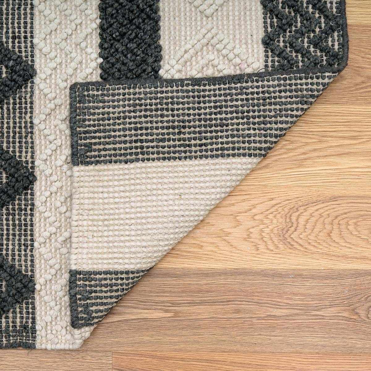 Whittington Black&White Wool Rug - Clearance - Boutique Rugs