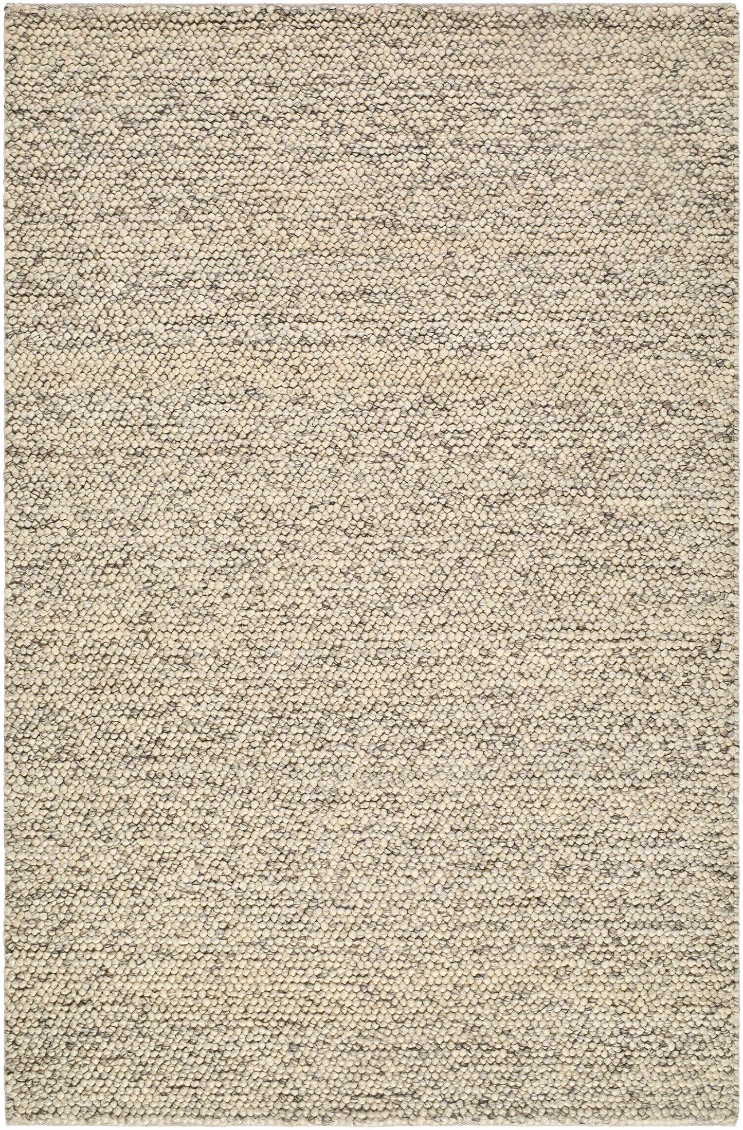 Beige & Charcoal Premium Wool Area Rug - Boutique Rugs