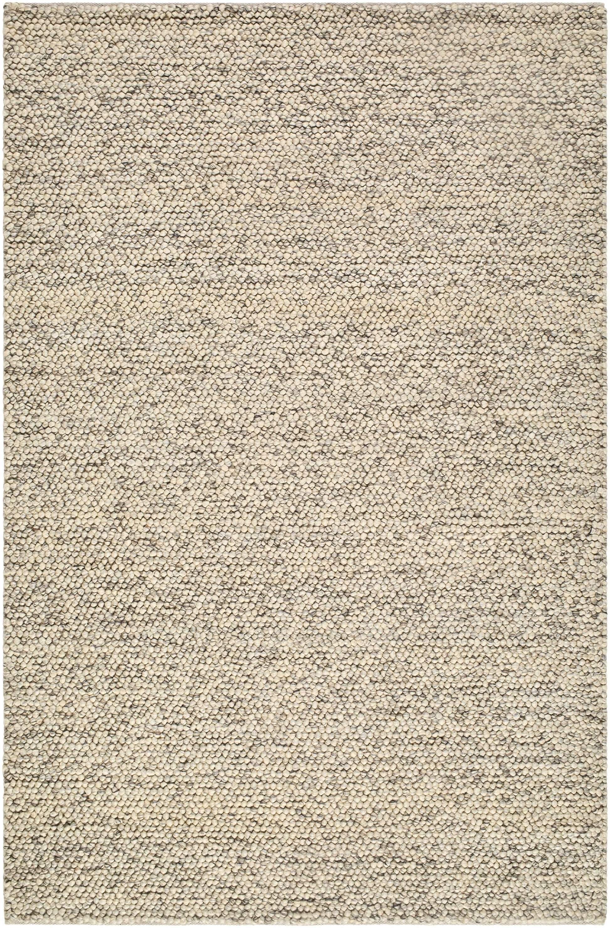 Beige & Charcoal Premium Wool Area Rug - Boutique Rugs