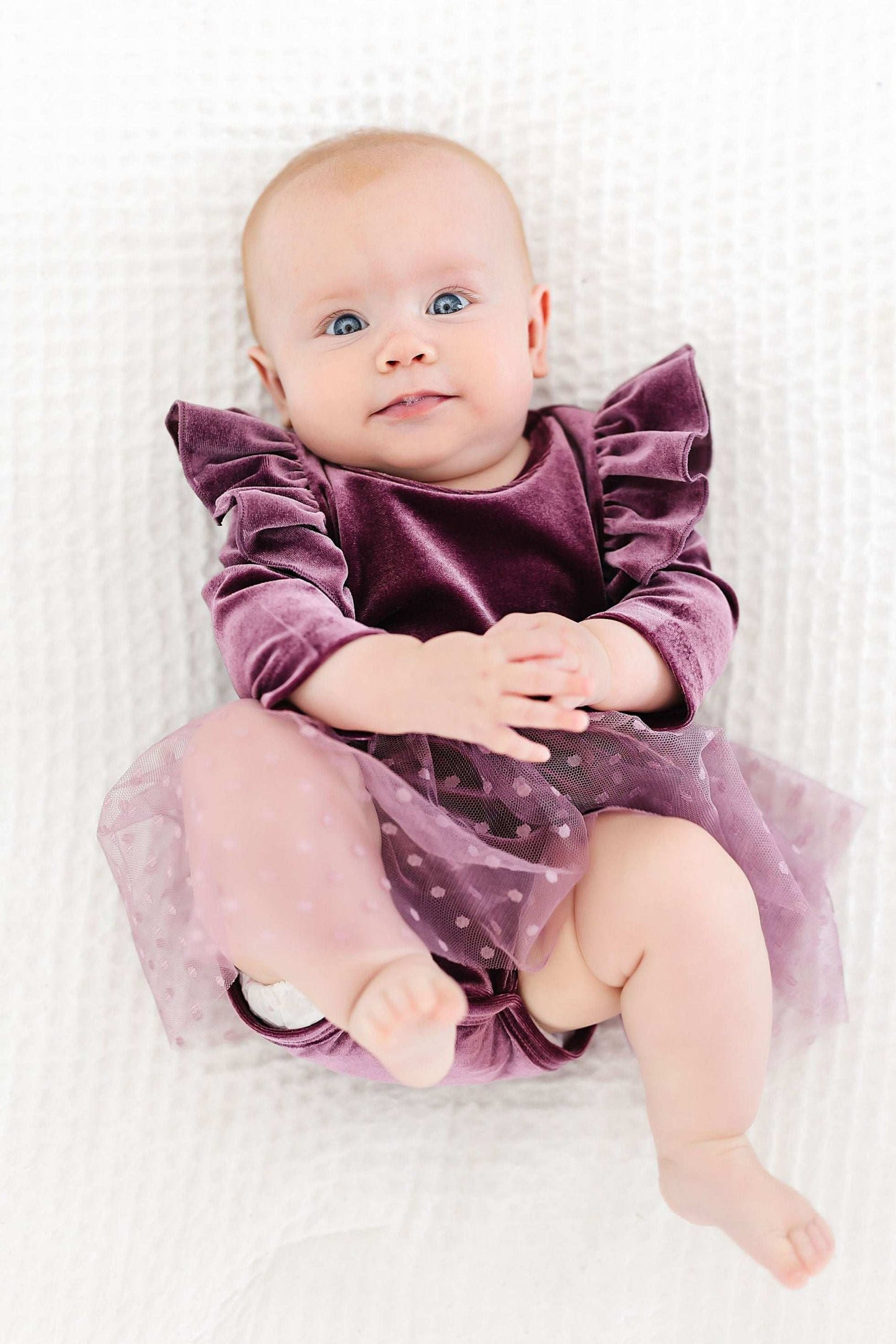 Amethyst Velvet Tutu Bodysuit - Mila & Rose ®