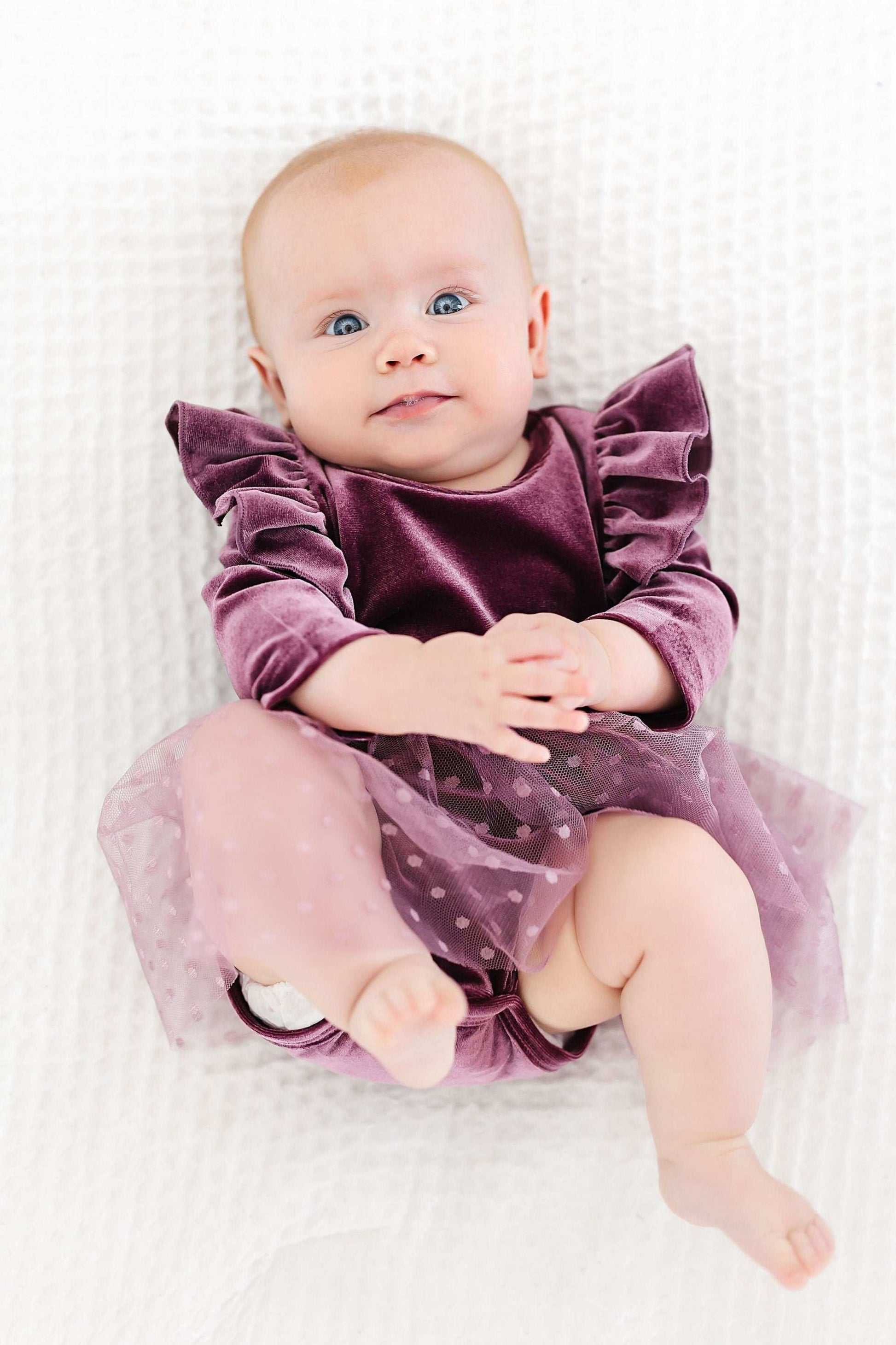 Amethyst Velvet Tutu Bodysuit - Mila & Rose ®