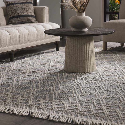 Tapis en laine bleu denim Ramsbury