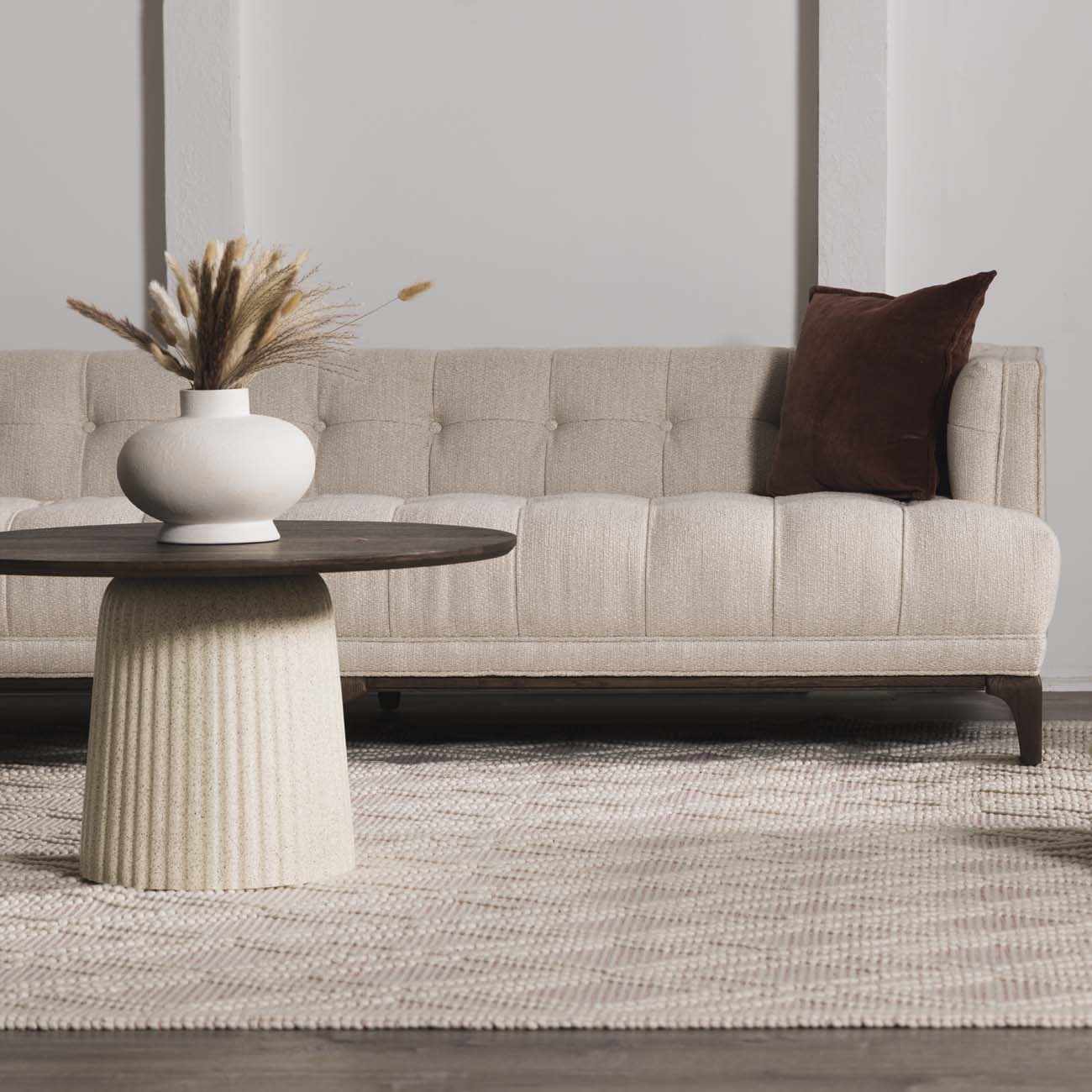 Ramsbury Soft Pink Wool Rug - Boutique Rugs