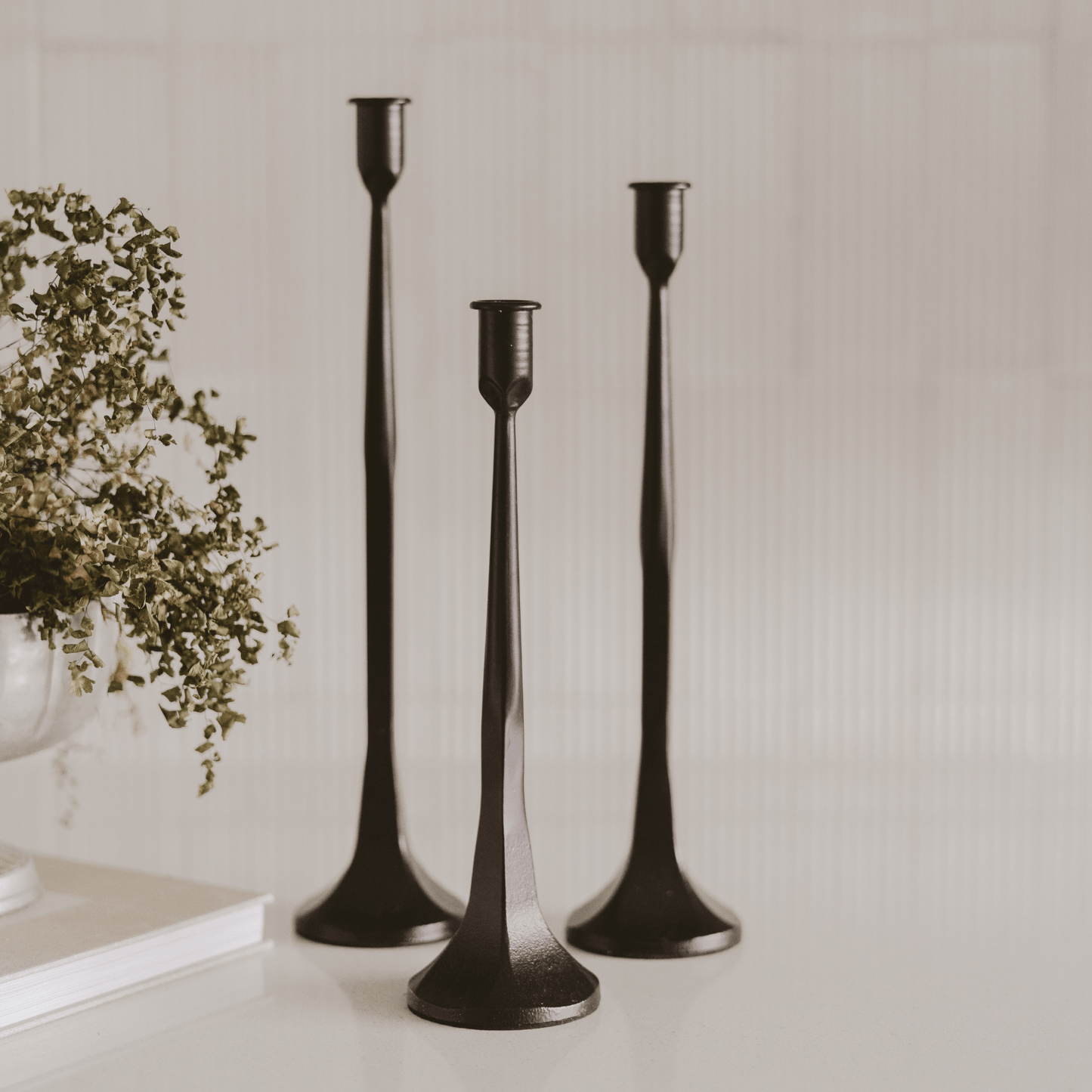 Cast Iron Taper Candle Holders - Sweet Water Decor
