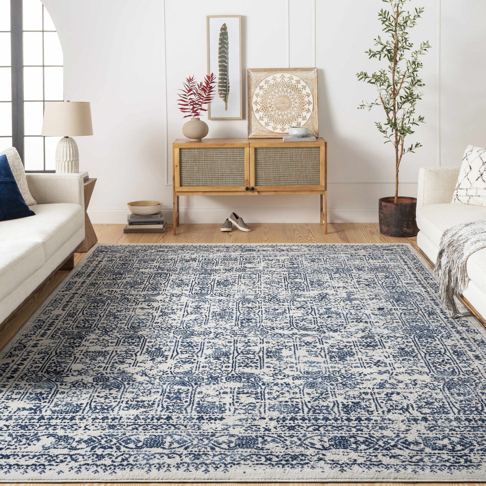 Michie Blue Area Rug - Clearance - Boutique Rugs