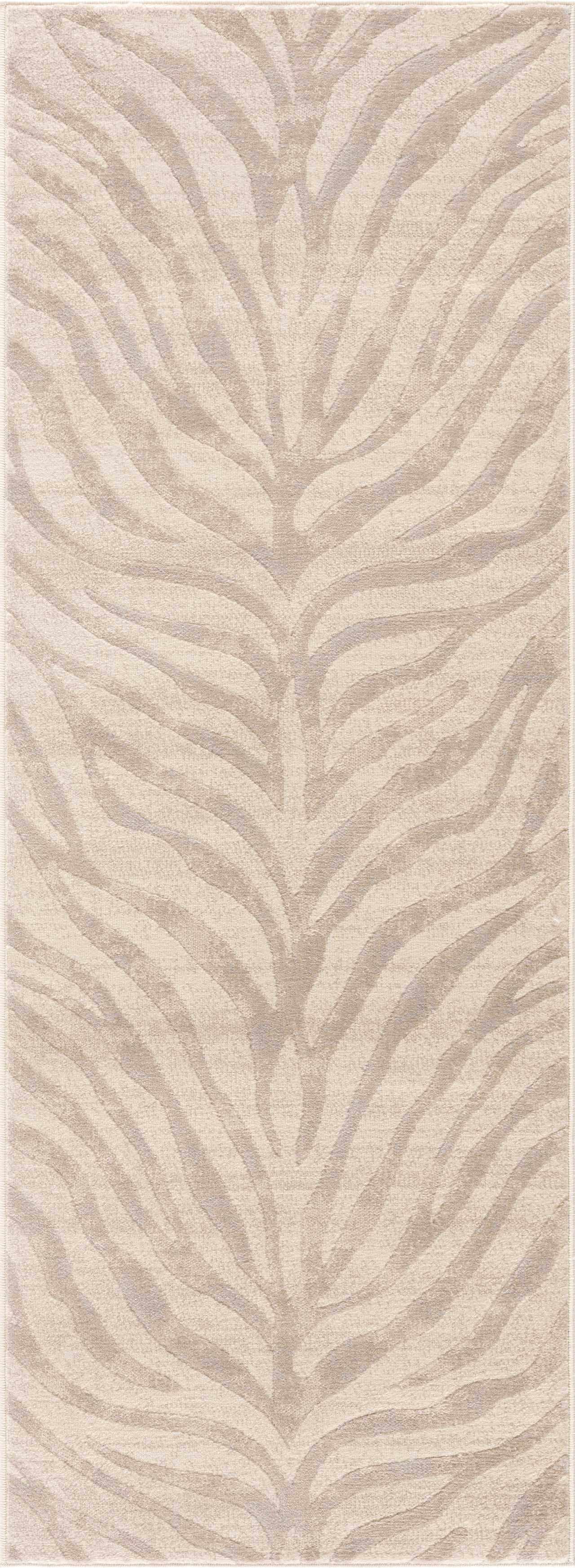 Tapis beige à imprimé zèbre Manteca