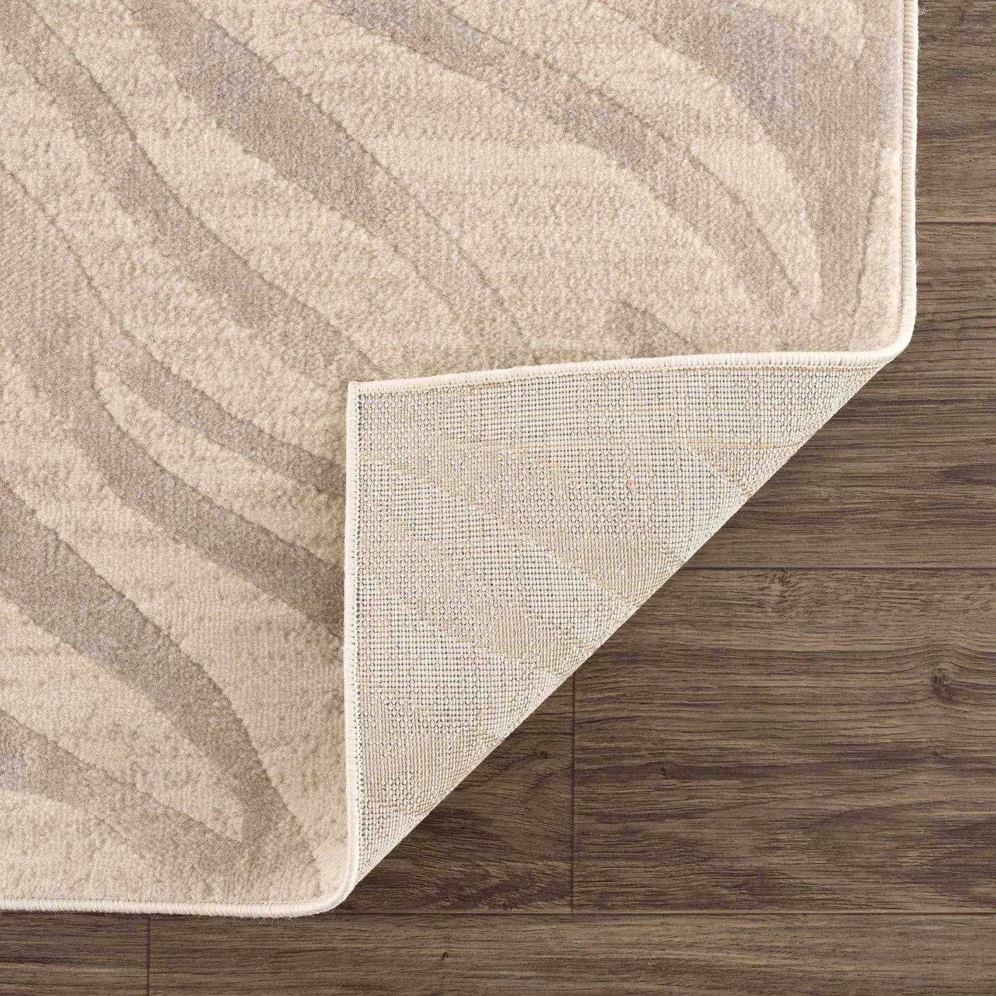 Tapis beige à imprimé zèbre Manteca