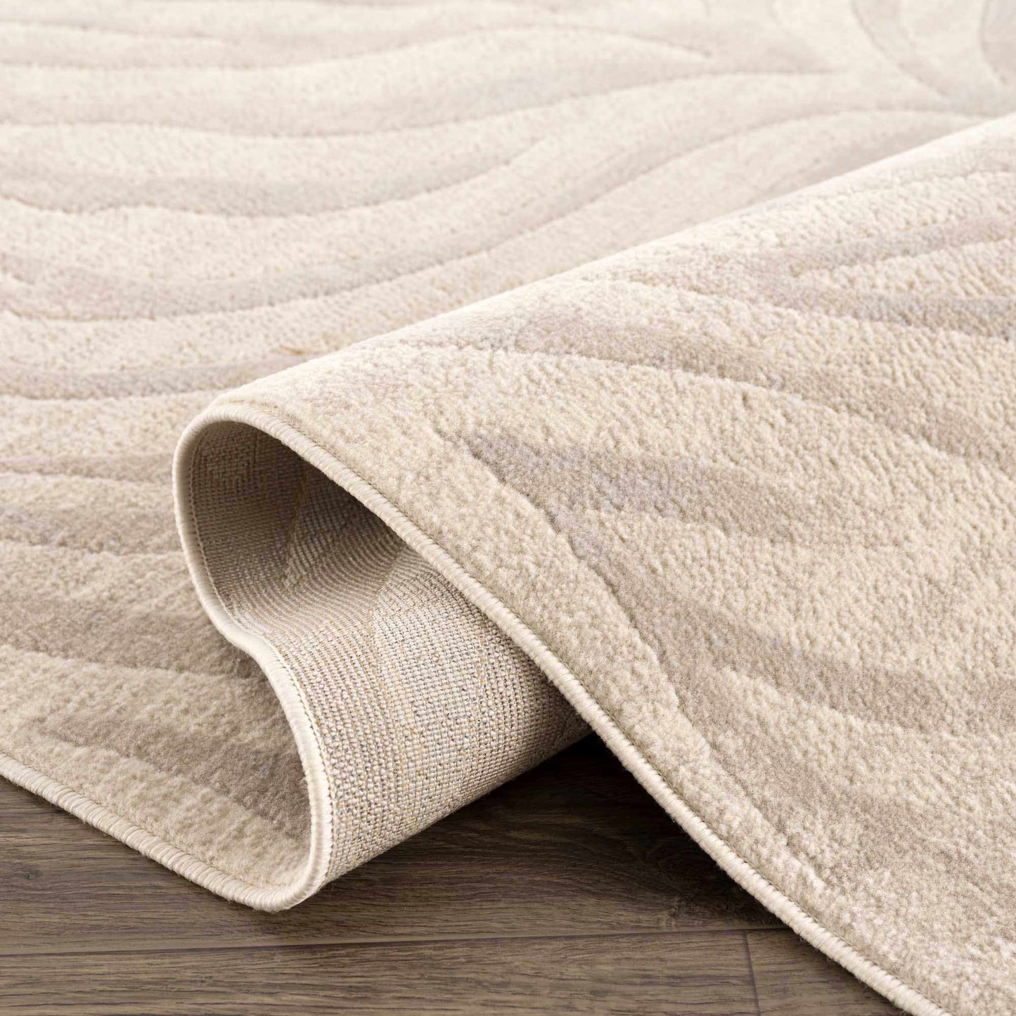 Tapis beige à imprimé zèbre Manteca