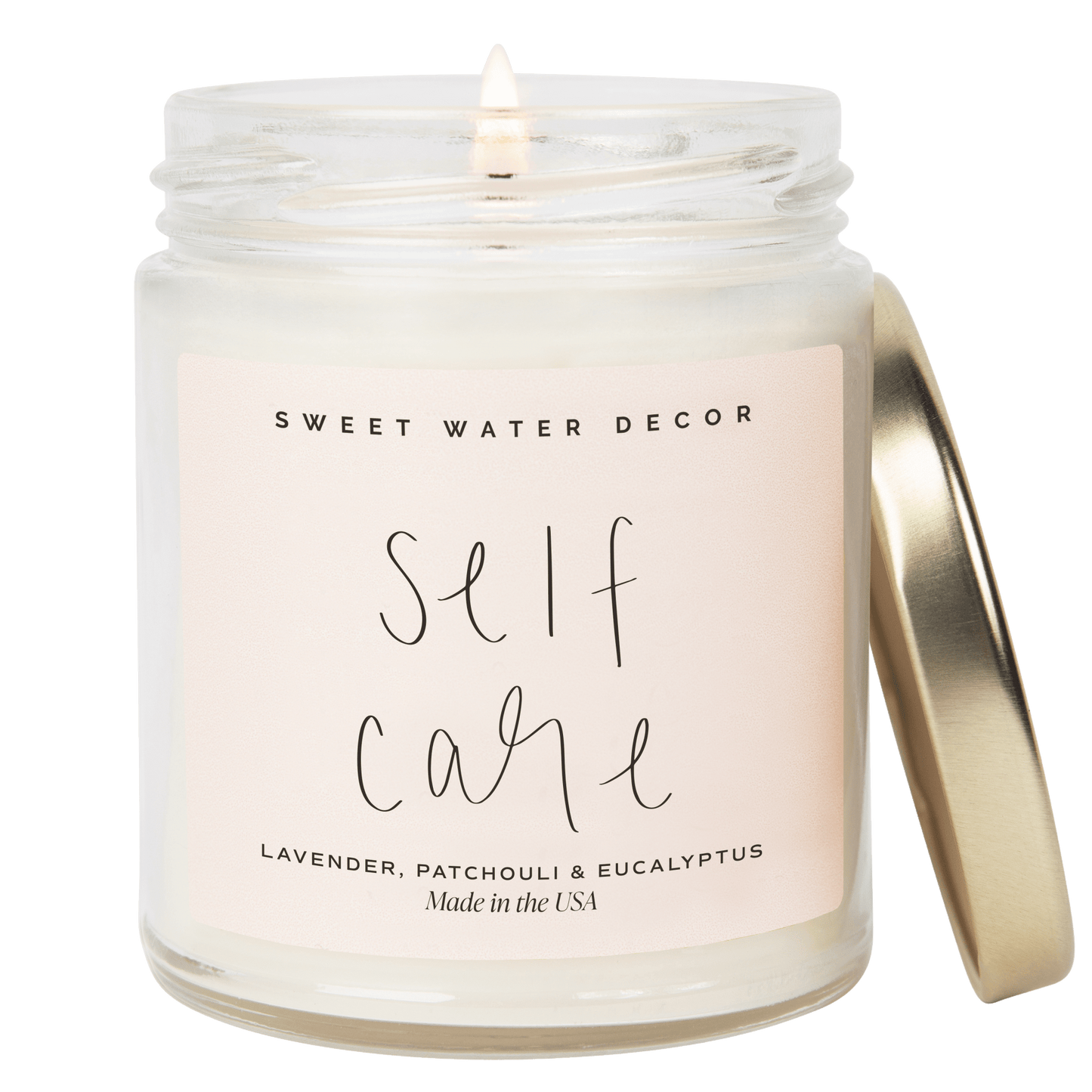 Bougie de soja Self Care - Pot transparent - 9 oz