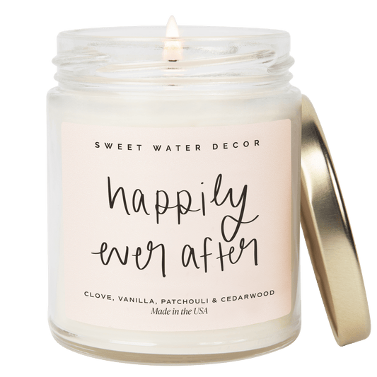 Bougie de soja Happily Ever After - Pot transparent - 9 oz (Palo Santo Patchouli)