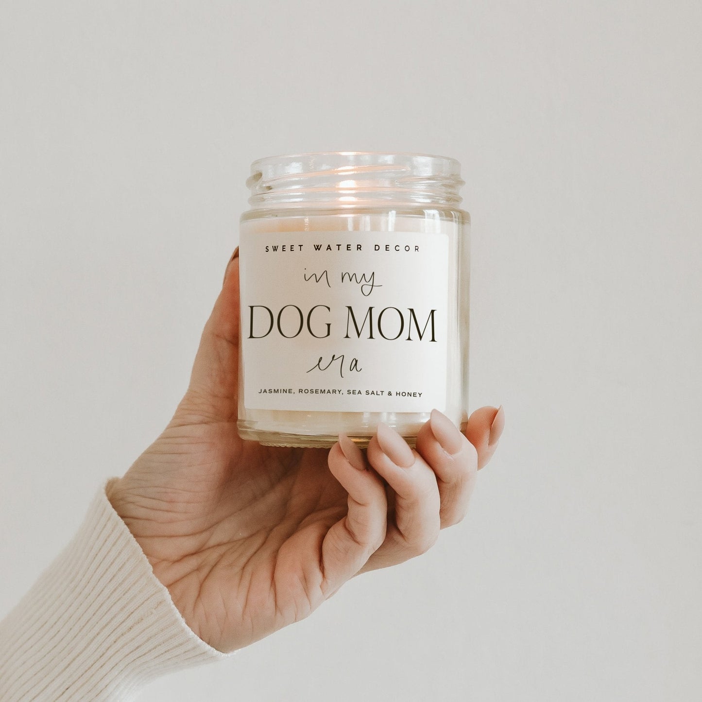 Bougie de soja In My Dog Mom Era - Pot transparent - 9 oz 