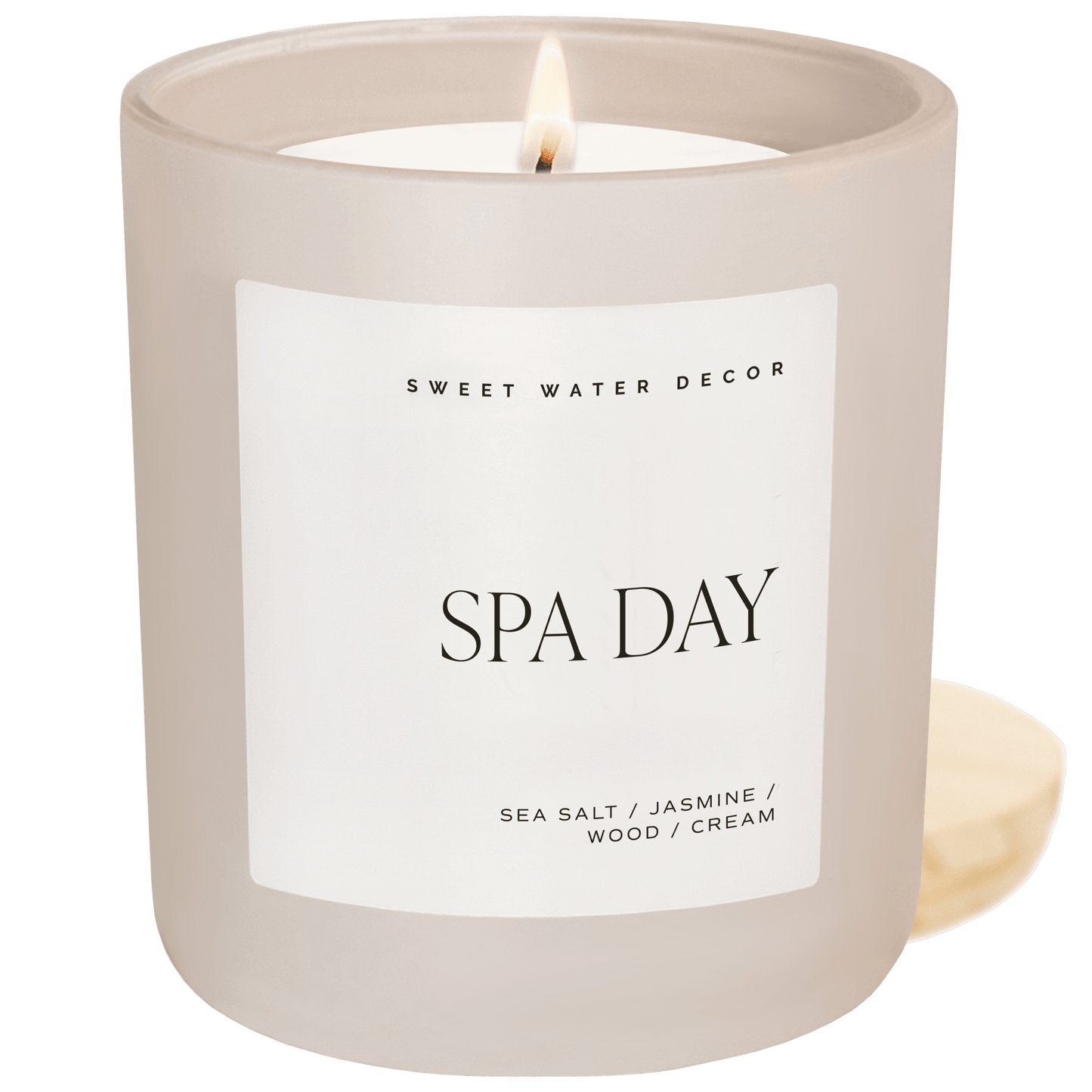 Vela de soja Spa Day - Tarro bronceado mate - 15 oz 