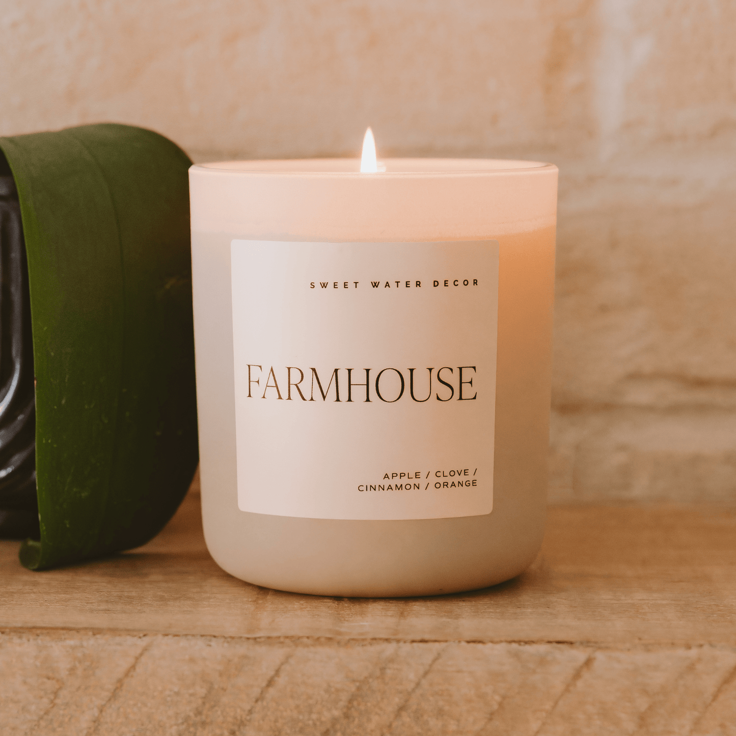 Farmhouse Soy Candle - Tan Matte Jar - 15 oz - Sweet Water Decor