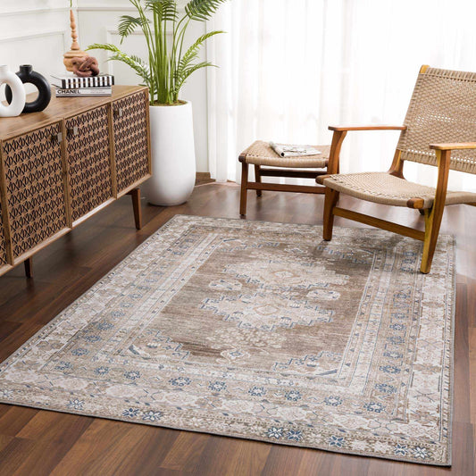 Baltinglass Washable Area Rug - 5’3’’ x 7’3’’ Rectangle - Boutique Rugs
