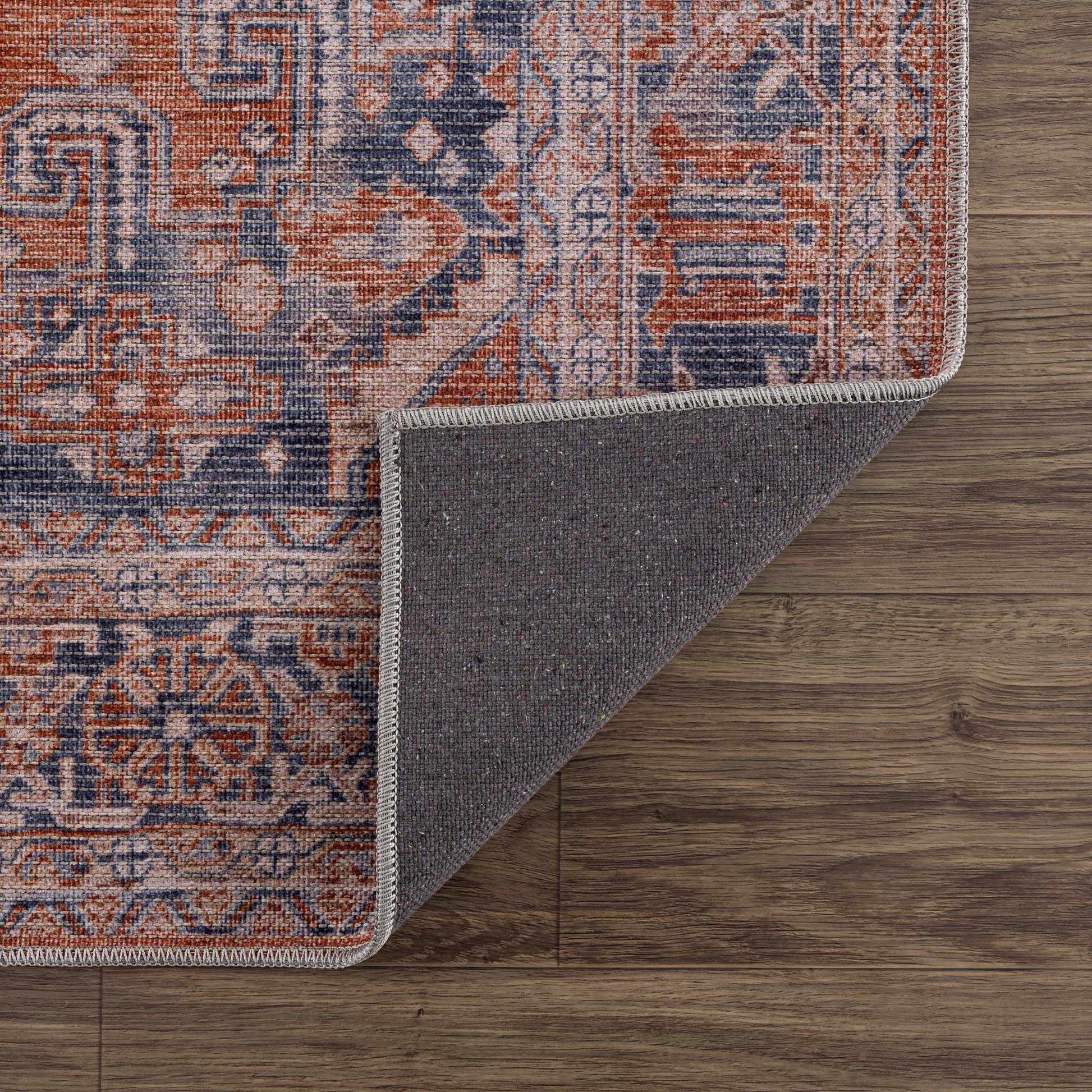 Taber Burnt Orange Washable Rug - Boutique Rugs