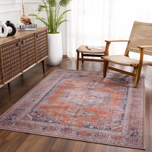 Tapis lavable Taber Burnt Orange