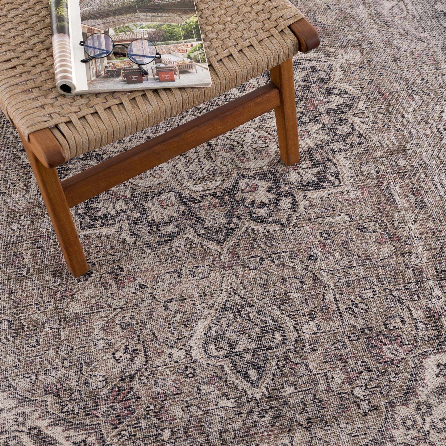 Dusty Sage Washable Persian Rug - Boutique Rugs