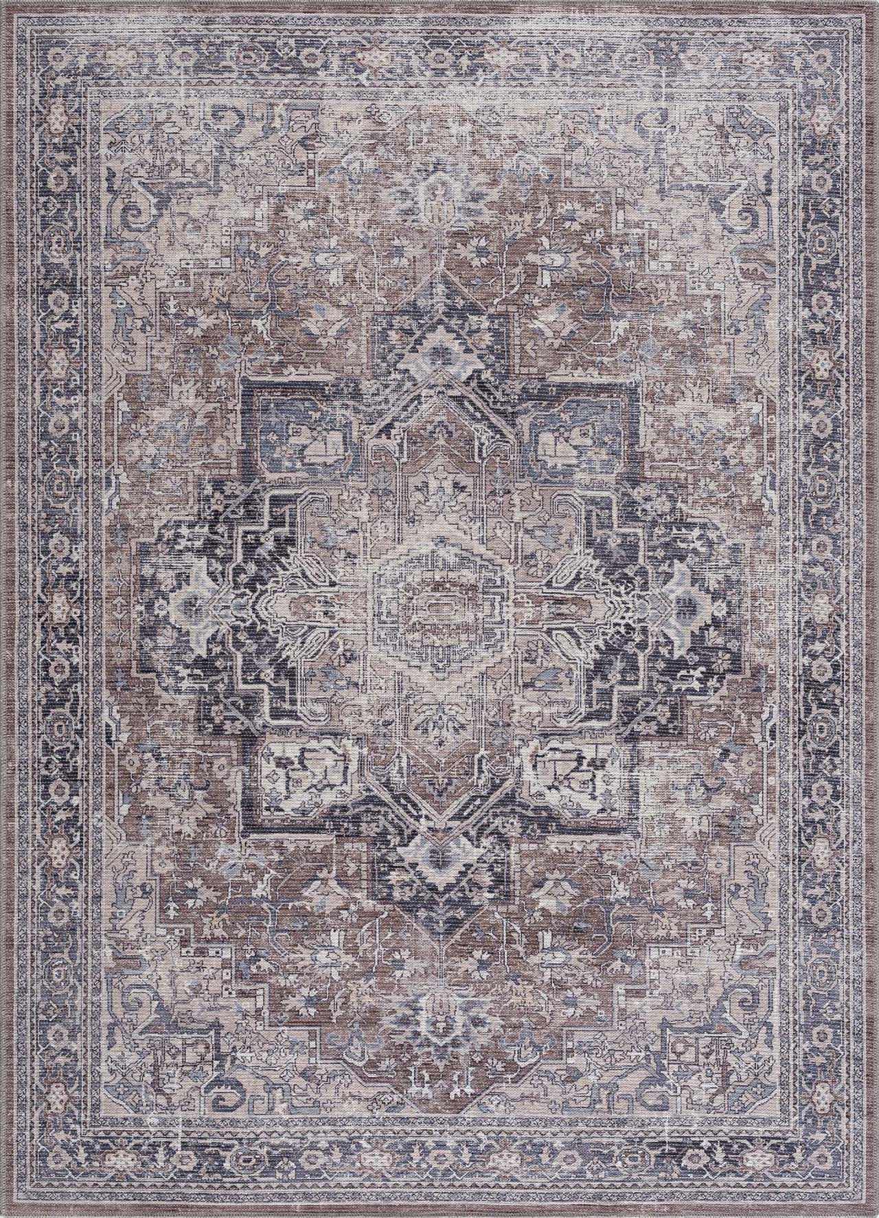 Abner Washable Area Rug - Clearance - 5’3’’ x 7’3’’ Rectangle - Boutique Rugs