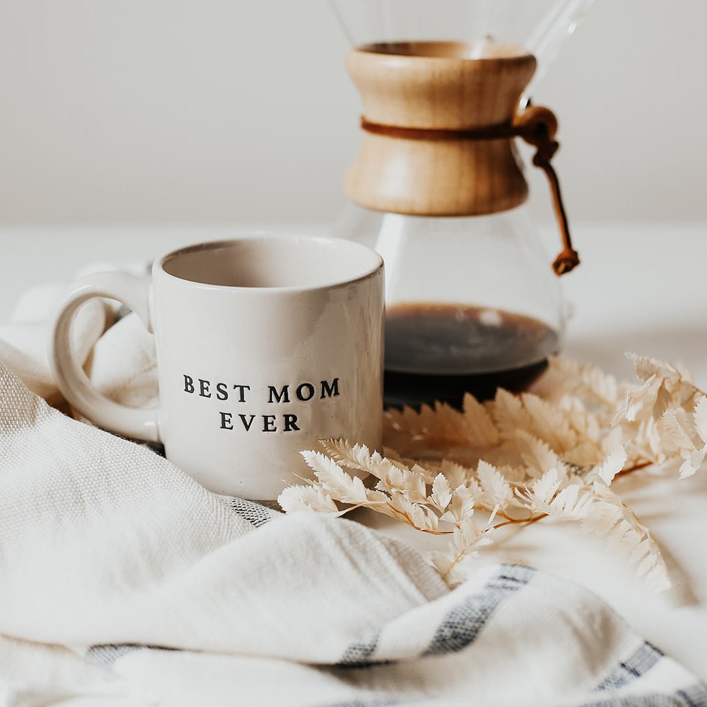 Taza de café de cerámica de 14 oz con la mejor mamá del mundo 