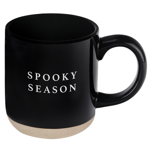 Spooky Season 14oz. Black Stoneware Coffee Mug