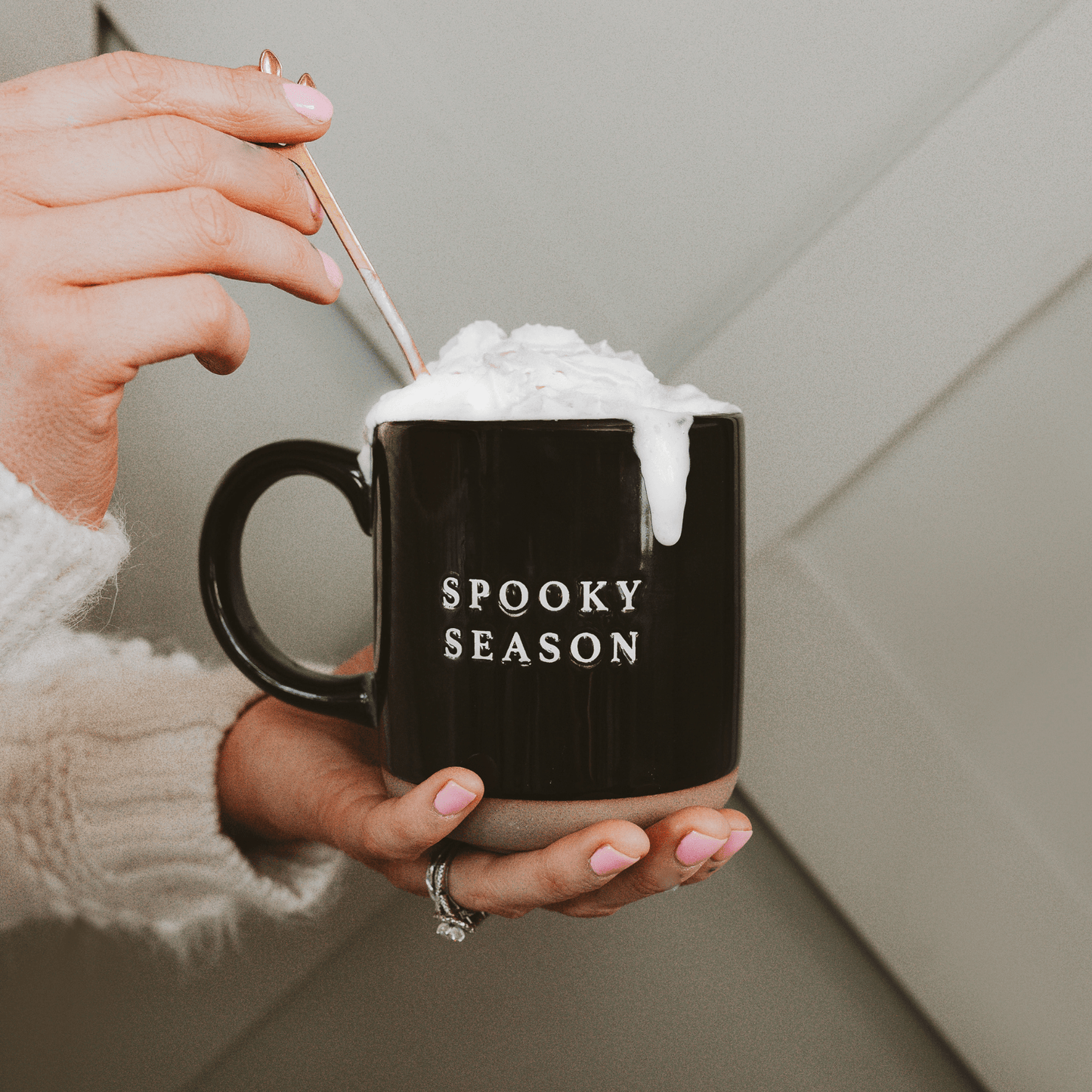 Spooky Season 14oz. Black Stoneware Coffee Mug