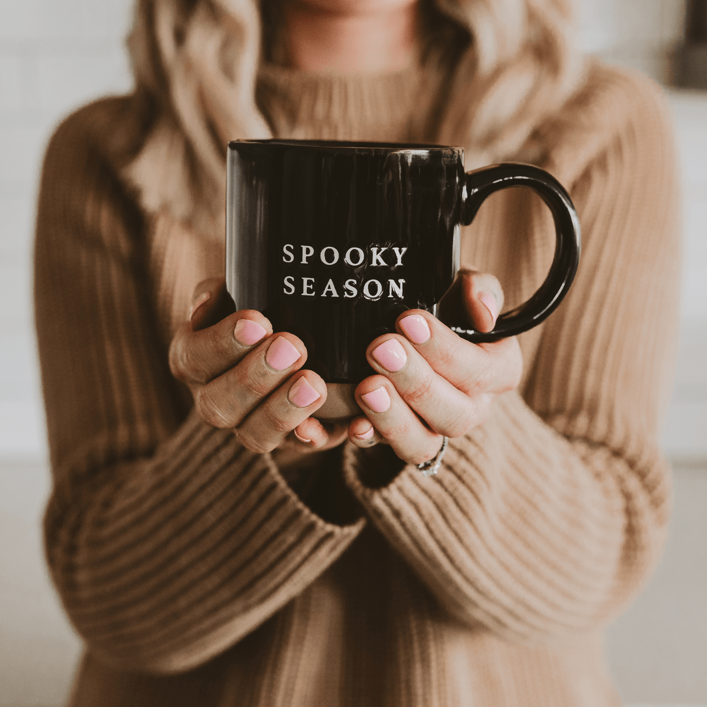 Spooky Season 14oz. Black Stoneware Coffee Mug