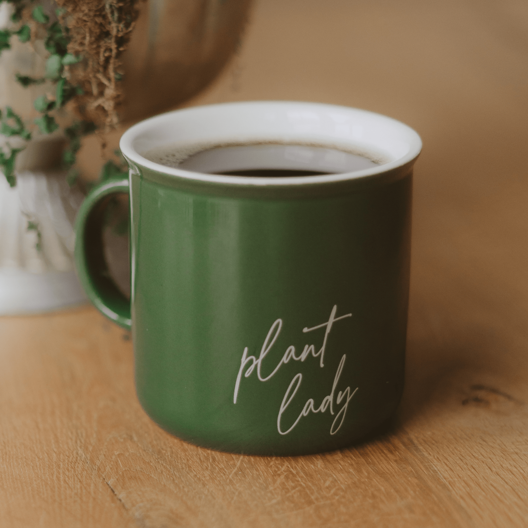 Plant Lady 11oz. Green Coffee Mug - Sweet Water Decor