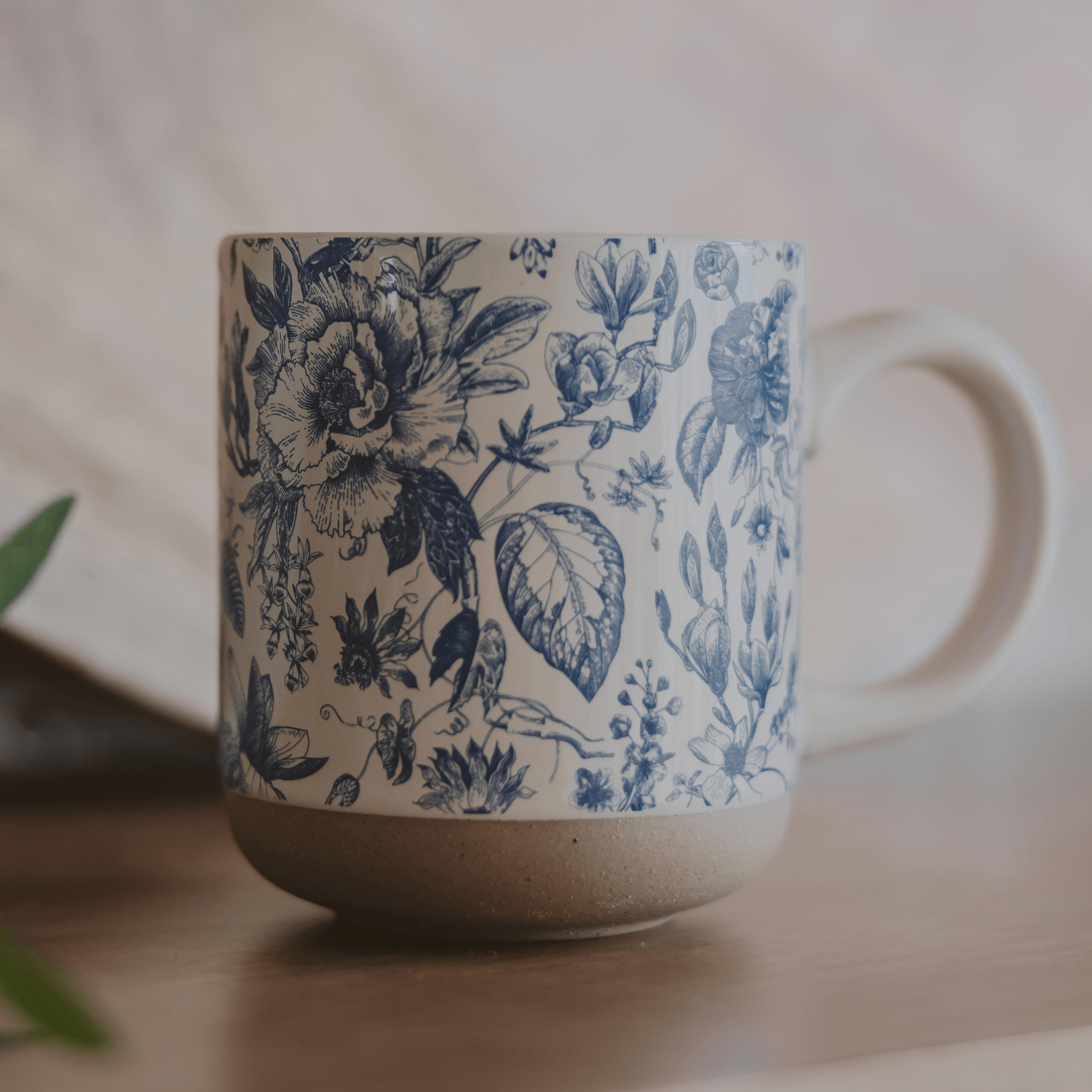 Blue Delft 14oz. Stoneware Coffee Mug - Sweet Water Decor