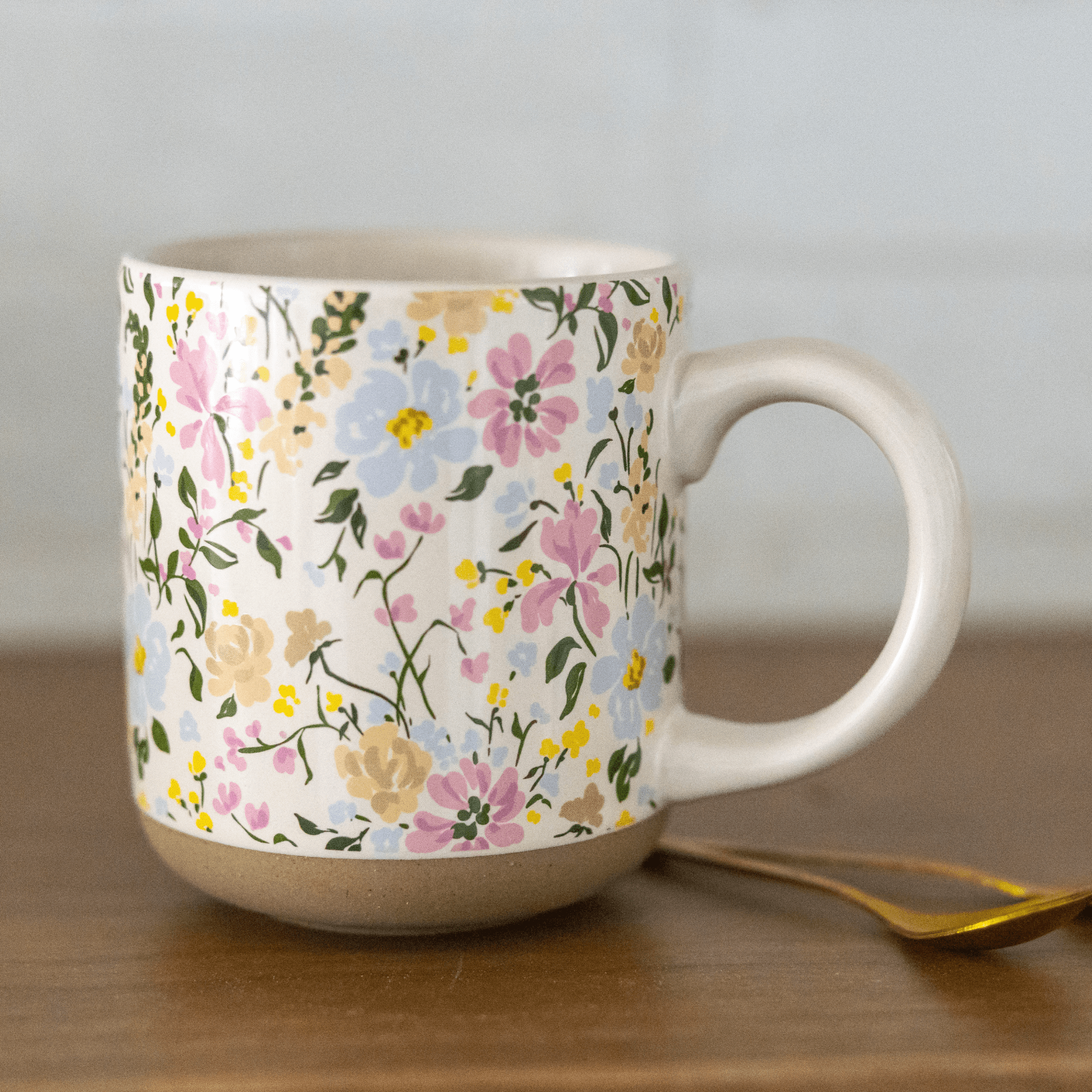 Floral 14oz. Stoneware Coffee Mug - Sweet Water Decor