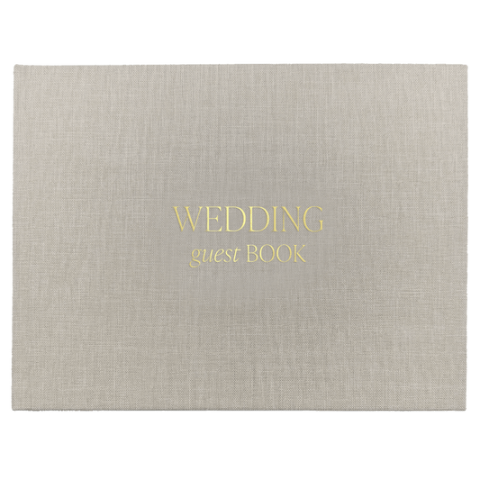 Tan Wedding Guestbook