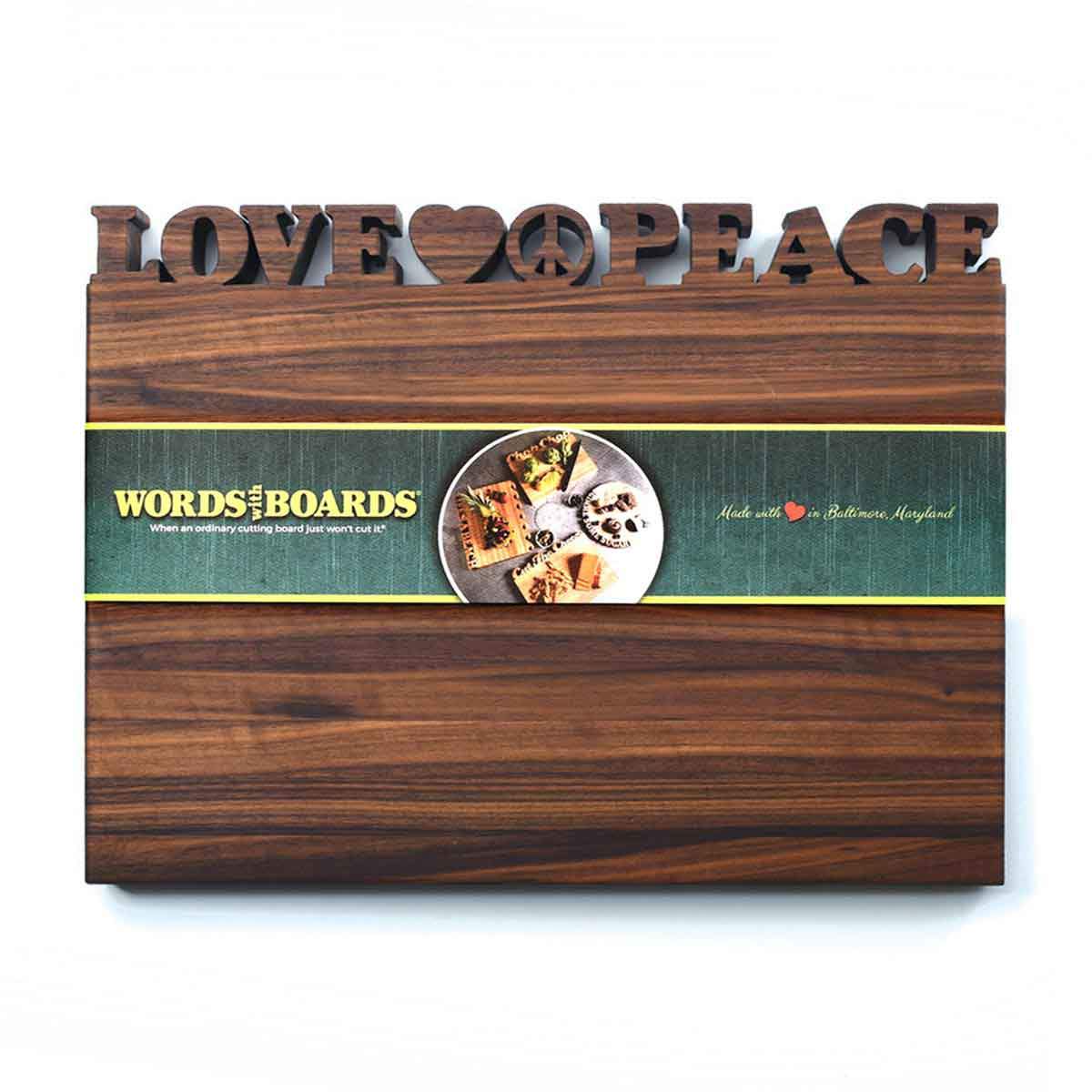 Personalized Cutting Board - Large - Classic Font / Walnut - Words with Boards LLC