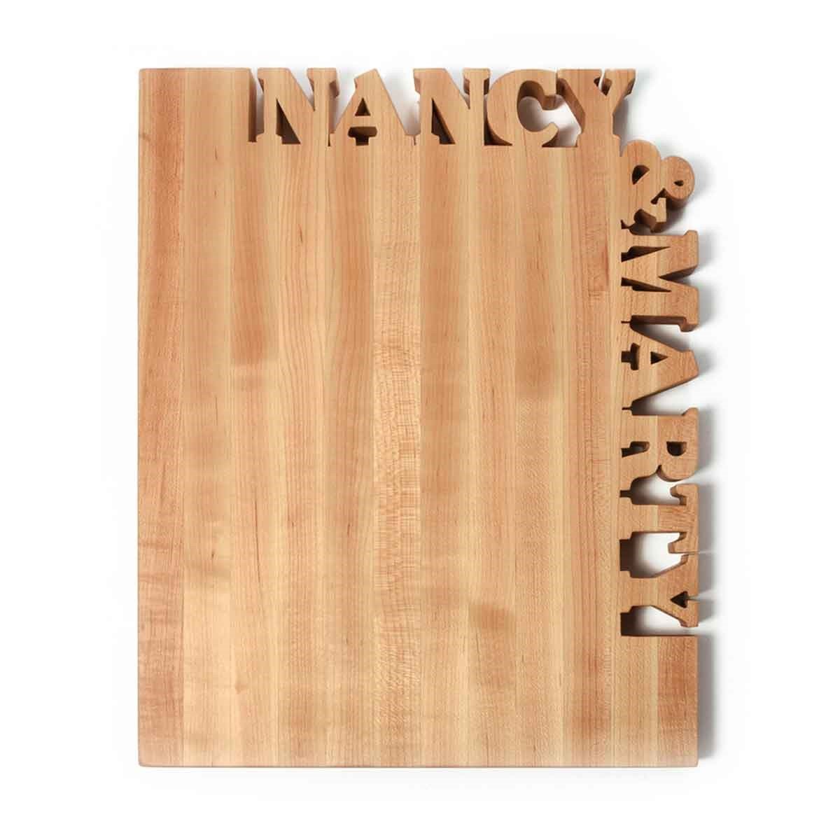 Personalized Cutting Board - Rectangle Top and Side - Words with Boards LLC