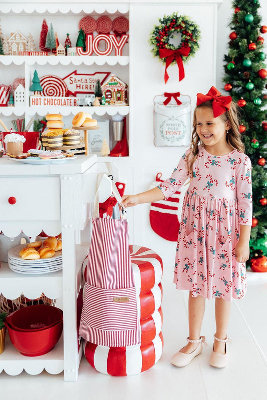 Candy Cane Cutie Christmas Twirl Dress - Mila & Rose ®