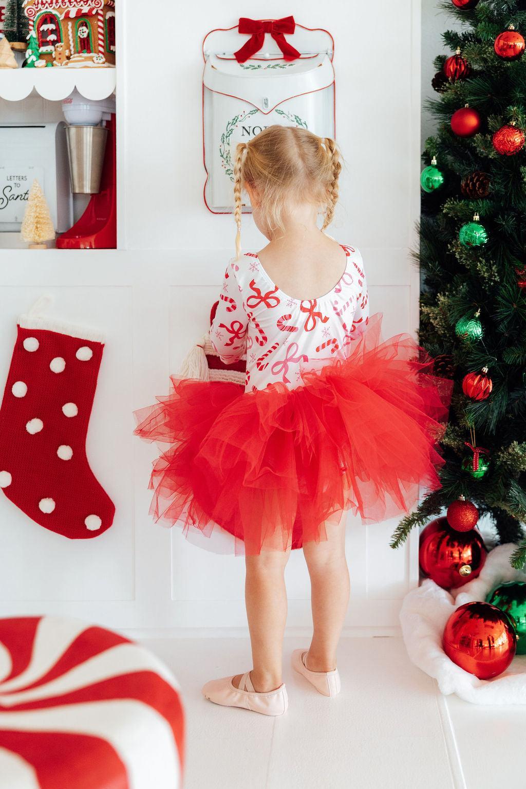 Candy Cane Lane 3/4 Tutu Leotard - Mila & Rose ®
