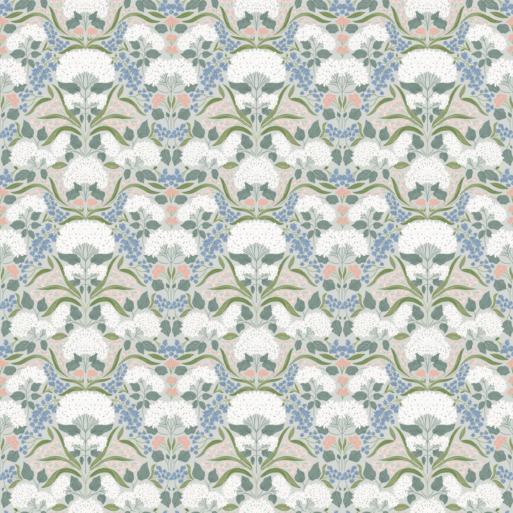Catherine Floral Wallpaper by Ashton Elizabeth - Sample 1 foot by 1 foot / Green - Loomwell Home Goods