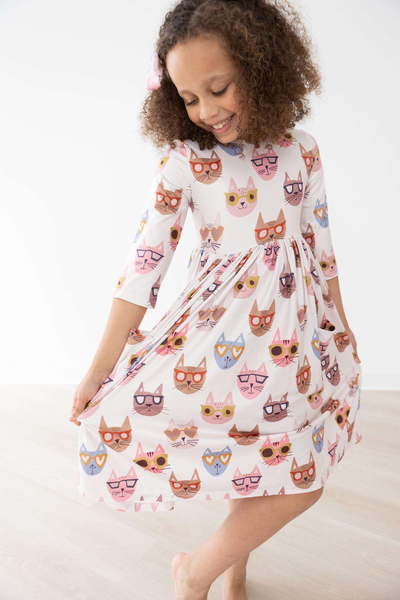 Cattitude Kitty Twirl Dress - Mila & Rose ®