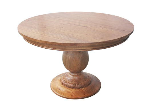 Wood Pedestal Table - Golden Oak - 48"
