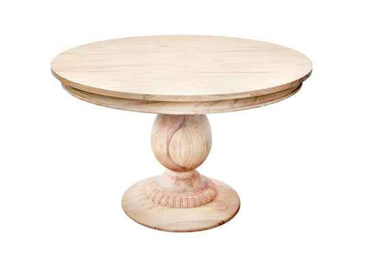 Wood Pedestal Table - Natural - 48"