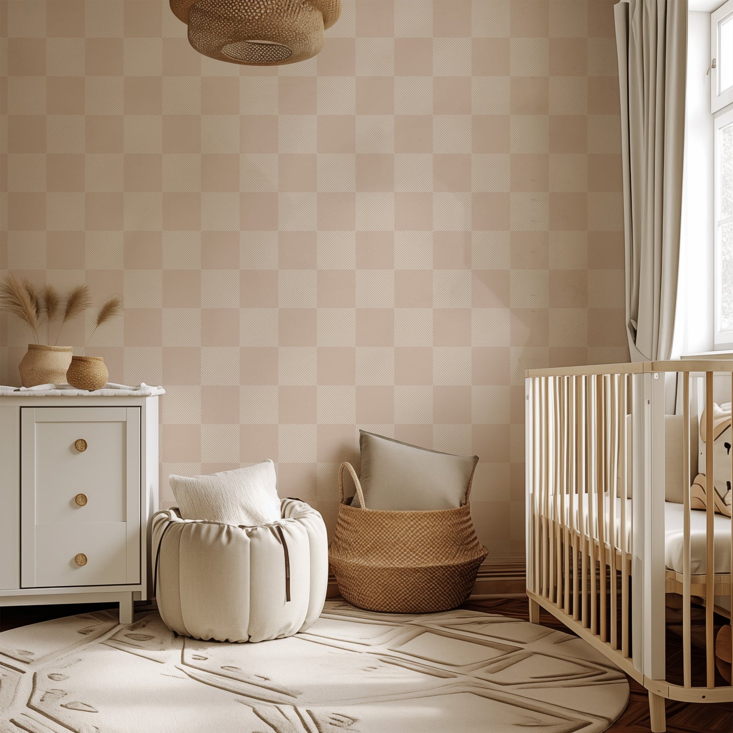 Watson Checkerboard Wallpaper by Hufton Studio - Loomwell Home Goods